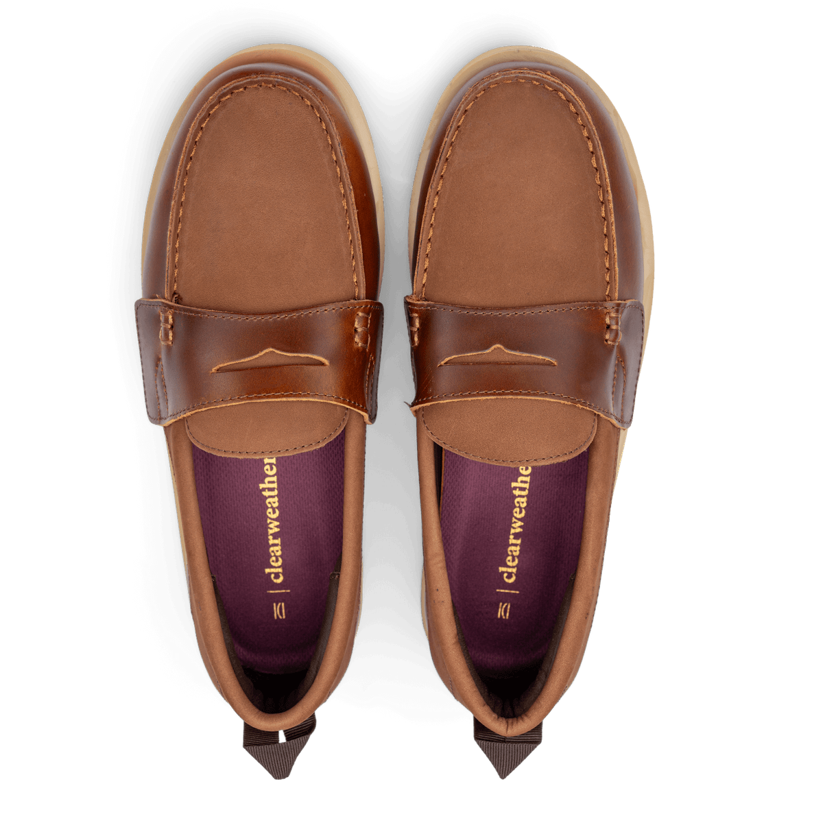 Garrison loafer in Sepia, top view