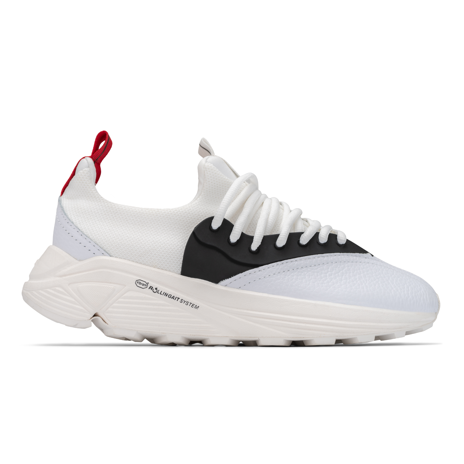 Cloudstryk Ace, white and black sneaker, vibram sole