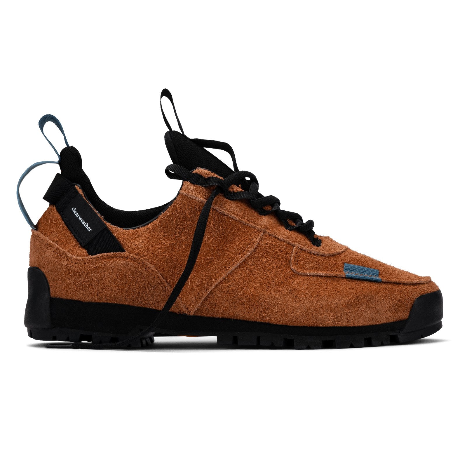 Approach / Auburn color features tabaco colored hairy suede upper, gross grain webbing for laces. helastic heel detail, stretch mesh internal bootie, vintrage vibram hiking outsole and eva midsole. 