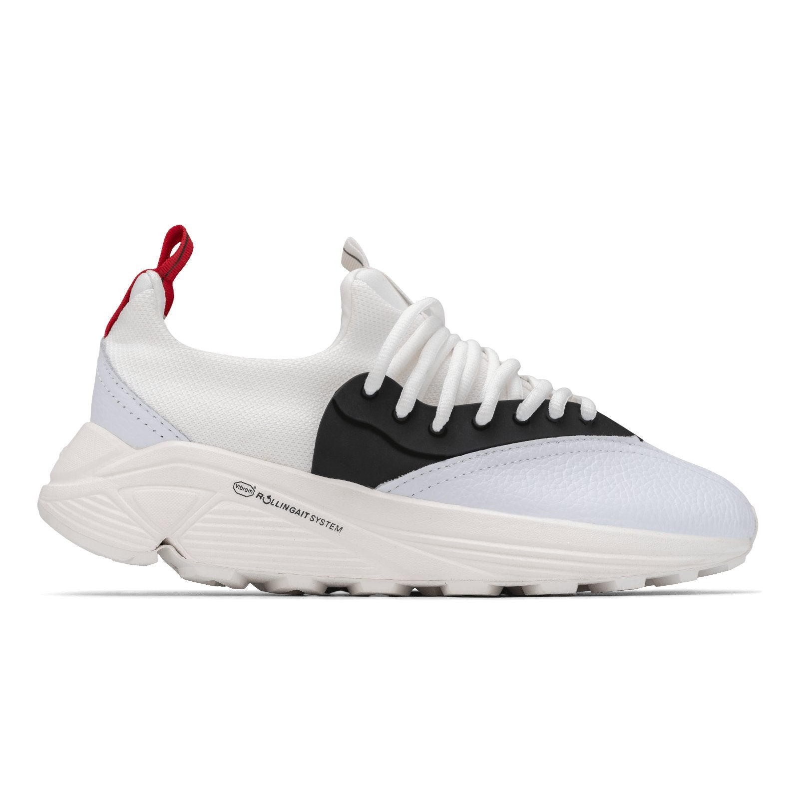 Cloudstryk Ace, white and black sneaker, vibram sole