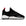 Profile view, Cloudstryk Advantage is a runner with Black patent leather overlays zoom mesh underlays, red heel pull molded lace holder, white eva midsol and a translucent black rubber outsole. 