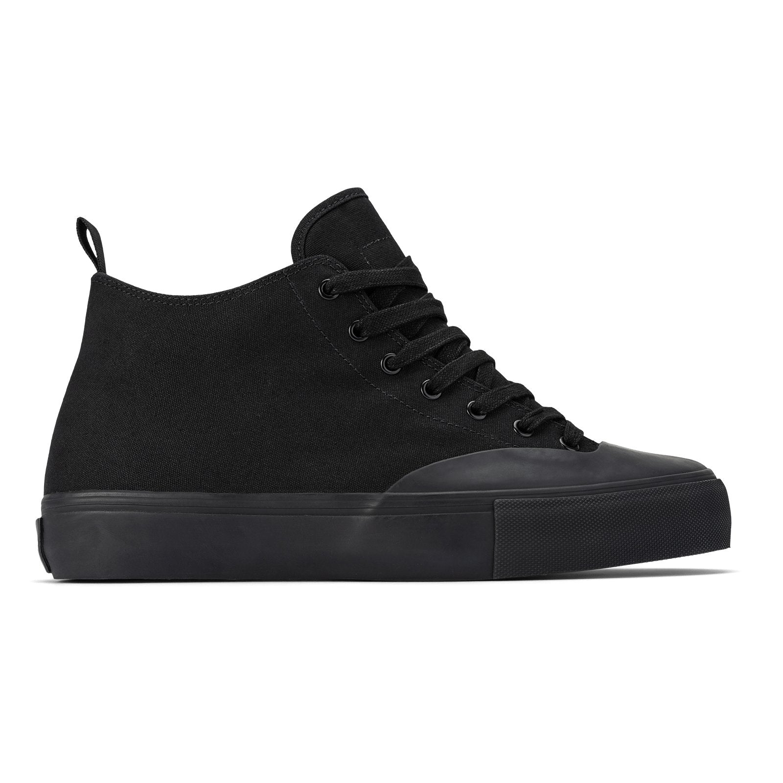 Black mid top shoe