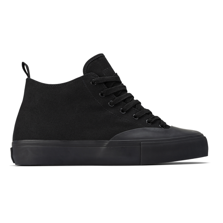 Black mid top shoe
